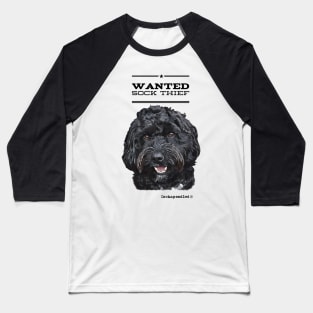 Cockapoo / Doodle Dog Sock Thief Baseball T-Shirt